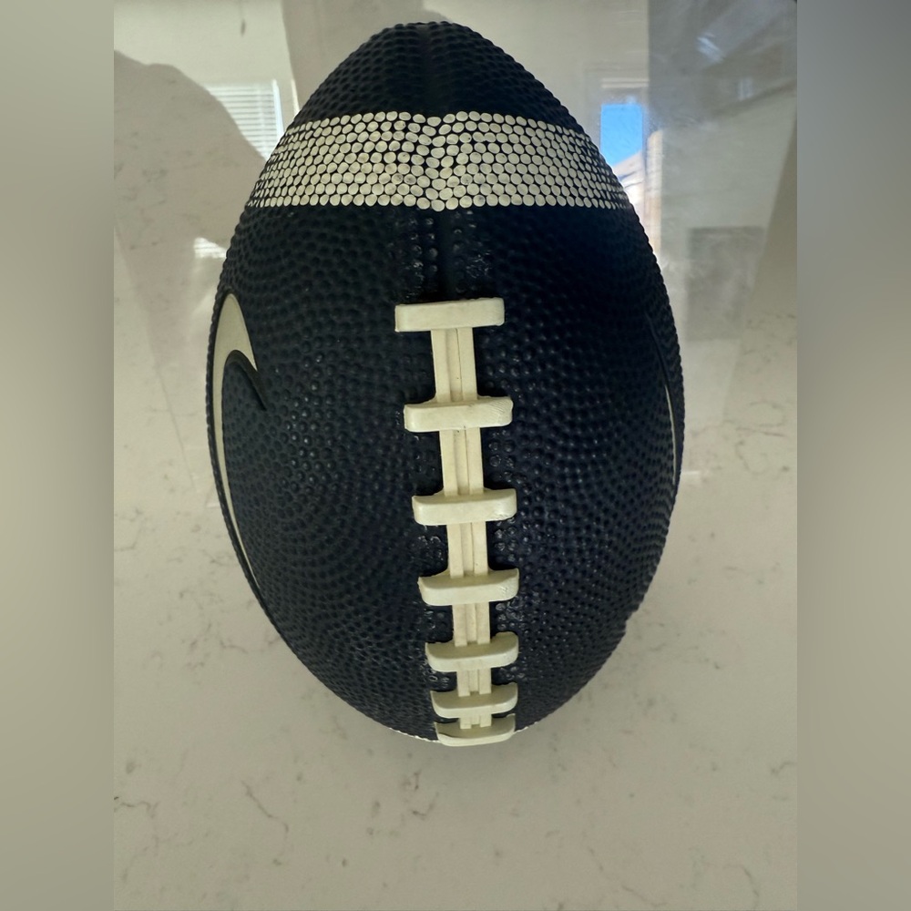 Nike Black and White Football Decor